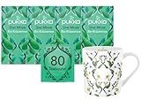 Pukka - Bio-Kräutertee 'Drei Minze' - 4 x 20 Teebeutel (Grüne Minze, Pfefferminze und Ackerminze) inkl. Pukka Tasse
