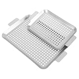 CANIGHT 1 Set Outdoor Bratpfanne Grillschalen Grillschale Kebab Rack Für Grillpfanne Für Grill Grillpfanne Grillpfanne BBQ Tablett Zum Grillen