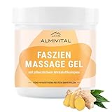 ALMIVITAL Faszien Massage Gel mit Hyaluronsäure und Ingwer-Extrakt – 250 ml für intensive Pflege und Entspannung