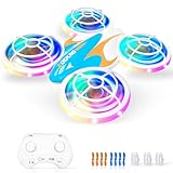 Zookao Mini Drohne für Kinder Spielzeug ab 6+ Jahre, Weihnachten Geburtstags Geschenke für Kinder Ferngesteuertes RC Flugzeug Mini Drone für Kinder und Anfänger Quadrocopter mit LED Lichter