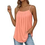 Generisch shirt gestreift Damen Tank Tops Summer Quadratischer Ausschnitt ärmelloses Shirt Fließende Casual Weste Einfarbig Schwarz Comfy Tops Fashion Elegant Elasticated Bluse (Sky Blue-b, XXXL)