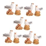 Gatuida 10 Stück Möwe-Ornament hauseinweihung büro deko weichnachtsgeschke bescherung Weihnachten geschnk Ideen Küsten Vogel-Skulptur-Statue Möwenfiguren Tierstatue Harz
