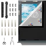 Magnete für Verdunklungsstoff Sets, Fenster Verdunkelung 100% lichtundurchlässig, 100x150cm verdunkelungsrollo ohne Bohren, Wird mit sämtlichem Montagezubehör Geliefert