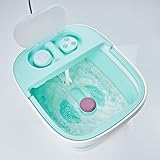 3 PAGEN® Fußsprudelbad mit Massagebürsten – platzsparend zusammenklappen – Stimulation der Reflexzonen durch Sprudelblasen – 45°C warmes Wasser – Entspannung für die Füße