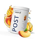 BODY IP Perfect Post 2.0 | Peach Ice Tea | Post Workout Shake 580g | Enthält EAAs, Glutamin, Leucine, Citrullin, Taurin, HMB, Magnesium & Vitamin B6 und 3,4g Creatine Monohydrat pro Portion