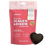 9-in-1 Probiotika-Komplex für Deinen Hund - Lucky Belly ca 30 Snacks (110g) von mammaly - Gras und Kotfresser Drops fördern die Darmregulierung und Verdauung - Verdauungssnacks für Hunde mit Vitamin E