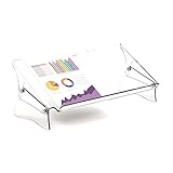 Fellowes Konzepthalter Clarity, höhenverstellbarer Vorlagenhalter für A4 und A3 Dokumente, ergonomischer Dokumentenhalter für das Büro, FIRA zertifiziert, Farbe: transparent