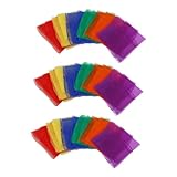 TOYANDONA 18 Stück Teiliges Bunte Tanzschals Leichte Atmungsaktive Seidentücher Quadratisch für Party Aufführung Einfach zu Tragen Farbenfroh Vielseitig Einsetzbar Zufällige Zufällige Farbe
