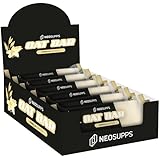 Neosupps Oat Bar Vanilla, Energieriegel mit Haferflocken 100g, Haferriegel über 400 kcal, natürliche Kohlenhydrate, Powerbar Snack Ideal für Training, Sport & unterwegs (12x 100g, Vanilla)