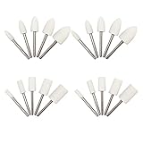 Polierschütteln Räder Wollfilz montierte Dornschleifbits Mühle Kopf Polnisch Watch Schmuck Rotary Tool Zubehör Bohrer Industrielles Schleifwerkzeug