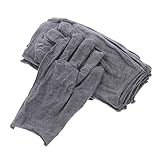 KICHOUSE 12st Baumwoll-handschuhe Dornensichere Handschuhe Winterhandschuhe Herren Gaming-handschuhe Winter-angelhandschuhe Antistatische Handschuhe Chemikalienhandschuhe Baumwolle Grey