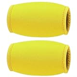 Neopren-Fußball-Kinngurt-Abdeckungen, 1 Paar, Schutzpolster für Helm-Kinnriemen, leicht und atmungsaktiv für längeres Training und Spielgebrauch (Gelb)