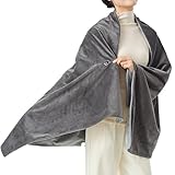 Heizdecke, 3-stufig verstellbarer Heizschal, tragbar, kabellos, Winter-Heizschal für Innenbereich, Zuhause, Studio, Auto, Reisen, Camping, Ausflüge, Damen, Winter, schlafende Männer