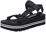 GUESS Damen Avin Keilsandale, Schwarz, 40.5 EU