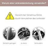 WENGONG Lenkradbezug Auto für Mitsubishi Outlander EX 2010-2012, Lenkradhülle Plüsch Winter Lenkradbezug Weich Bequem Steering Lenkradschoner für Auto Zubehör,Pink