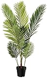 Amazon Basics Künstliche Palme mit Kunststoff-Pflanzgefäß, 119.38 cm, grün