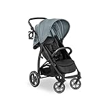 hauck Buggy Rapid 4D für Kinder ab Geburt bis 22 kg mit Liegefunktion, Gummireifen, Getränkehalter, UPF 50+, Klein Zusammenklappbar, XL Korb bis 3 kg (Jungle Green)