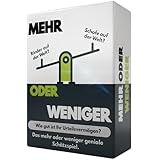 Mehr Oder Weniger Kartenspiel | Wie gut ist Ihr Urteilsvermögen? Kinder & Erwachsene | 2+ Spieler | Perfekt für Reisen und Urlaub