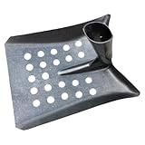 Lurrose Gartenreinigungsschaufel Flach für Geflügelmist und Hofreinigung Multifunktionale Metallschaufel zum Entfernen von Schweinemist und Sauberem Ausgraben Robustes Werkzeug für Stall