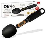 IPEA Digitale Löffelwaage zum Messen von Lebensmitteln in der Küche – Genauigkeit von 1 g bis 500 g – mit Display – Dosierer zum Wiegen und Dosieren kleiner Mengen von Lebensmitteln - Küchenwaage