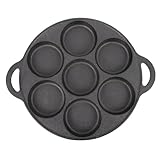 OUNONA 1 Stück Backblech gebratener Eierpfanne Omelette Pfanne Pfannkuchen gebratene Pfanne Schneckenkochpfanne Küchenzubehör Antihaft-Eierpfannen gusseiserne Pfanne Eisen Schwarz