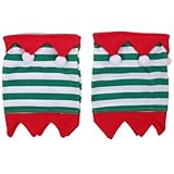 NUOBESTY 2 Stück Festliche Pferdebeinschoner Gestreift Atmungsaktive Steh Gamaschen mit Weichem Schutz rutschfest für Turniere und Reiten