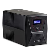 EPYC NYTRO - USV Reiner Sinus, UPS, USV für Gaming-PCs, Aktiven PFC-Netzteilen, MAC und Konsolen, 1500VA / 900 Watt, Unterbrechungsfreie Stromversorgung, 5 Ausgängen (2X Schuko + 3X IEC)