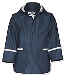 Playshoes Regenjacke Unisex Kinder Wind- und wasserdicht Regenmantel Regenbekleidung, marine, 140