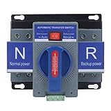 AC230V 2P Dual Power Automatischer Umschalter Elektrischer Wahlschalter CB-Typ Mini-Umschalter Elektronischer Leistungsschalter für Haushalts-PV (32A)