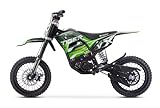 Nitro Motors 1000W 36V Lithium Eco midi Kinder Dirtbike Tiger VX DLX 12' mit Hydraulischen Scheibenbremsen Neodym Magnet Motor Programmierbarem Steuergerät Hydr. Fahrwerk (grün)