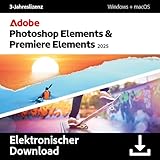 Adobe Photoshop 2025 & Premiere Elements 2025 | 3-Jahreslizenz | 1 Gerät│1 Benutzer│PC/Mac│ Download