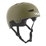 TSG Evolution Casque Bowl Skate/Roller/Trotinette/BMX/Dirt/Pumptrack/VTT/E-Bike Erwachsene Unisex, Olive, L/XL (57-59cm)