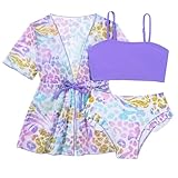 Bikini Mädchen 3 Teilig Tankini Sling Badeanzug Kinder Strand Bikinis Set Bademode Sommer Schwimmanzug Badeanzüge Schwimmen Rückenfrei Top Und Bikinihose Kurz
