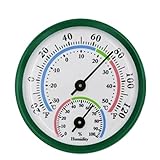 Innenthermometer für Raumtemperatur Analog 2 in 1 Mini -Hygrometer -Temperaturmessgerät für Wandraum Außenbüros mechanisch Anzeige