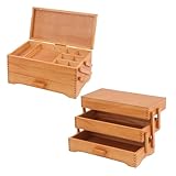 Milward Kiefernholz Cantilever Craft Hobby Nähen Aufbewahrungsbox, Holz