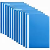 12 Stück Schnellhefter A4 aus Kunststoff, Mappen A4, Sammelmappe Blau Set, Projektordner, Dokumententasche A4, Folders, Fächermappe A4 für Dokumente Organisieren, Kassenzettel Aufbewahrung