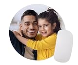 ORWO – rundes Mousepad mit Foto | rutschfest | Mauspad selbst gestalten für Büro & Gaming | Polyester & Moosgummi | Matt | Ø 19 cm | Mauspad mit eigenem Foto personalisiert Bedrucken