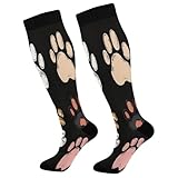 Erwachsene Socken für Herren Katze Hund Fußball Schwarz Spaß lustige Designs Sneakersocken für Papa,Fussball,Freund,Opa,Mama