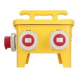 Brilluxa Socket Box, Mobile Distribution Box, CEE Power Box, Langschwanz 2 x 3 Loch 2 x 5 Loch 16A IP67 Waterdichte Sockel für Baustelle Brilluxa Socket Box, Mobile Distribu