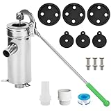 Manuelle Wasserpumpe, Handpumpe, Manuell Und Energiesparend Haushalt Grundwasserpumpe, Handwasserpumpe aus Edelstahl，Schwengelpumpe für Haus, Garten,Hof, Bauernhof, Outdoor, Teich