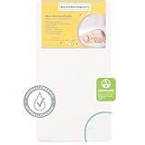 Nature Bee Organic's Atmungsaktive 2-stufige Mini-Kinderbett- und Kleinkindmatratze I 100% atmungsaktiv I GreenGuard Gold zertifiziert I 100% hypoallergen