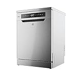 Hoover Geschirrspüler HF 6B4S1PX; 16 Maßgedecke; smarte Bedienung mit Wi-Fi + Bluetooth-Technologie; Besteckschublade; Aquastop-Schlauch; Silber