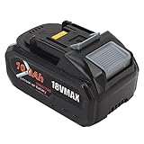 MasYosh 10,0 Ah Elektrowerkzeug-, Ersatz für BL1815 BL1820 BL1830 BL1840 BL1850 BL1860, mit 4 LED-Betriebsanzeige, Kompatibel mit 18 V Werkzeugen der BC BD BH BJ-Serie