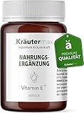 NEU! Vitamin E Kapseln Hochdosiert | Tocopherol Vitamin E Kapseln mit Maca und Guarana | Nach Kräutermax Originalrezeptur | Premiumqualität in Kleinserie produziert | Vegan | 6 x 60 Stück