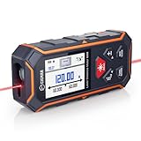 CIGMAN Laser Entfernungsmesser Bilateral, bis max. 120m (bis max. 60m auf jeder Richtung), Laser entfernungsmesser USB, wiederaufladbare Batterie, Digitale Wasserwage, 850mAh Wieder aufladbarer Akku