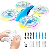YIKANWEN RC Drohne für Kinder 6-14 Jahre mit LED-Beleuchtung, 360° Flips & Ein-Knopf-Landung - Quadrocopter Spielzeug für Jungen und Mädchen