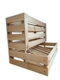 Werth-Holz Kartoffelkiste Vorratskiste Obstkiste Holz Obst Äpfel 58x38x42cm
