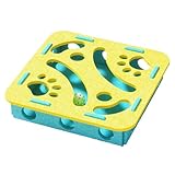 Leckerli-Puzzle-Spielzeug für Katzen, Filz, für den Innenbereich, Jagdspiel, geistiges Katzenspielzeug, Spender mit Glocke für Kätzchen, Langeweile, Übung, Mahlzeiten, Wohnzimmer, Schlafzimmer, Balkon