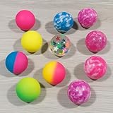 PcvGef Flummies Für Kinder, 25 Stück Bunte Flummis Gummiball Set, Flummi Gross Für Kindergeburtstag, Partygeschenke, Klassenbelohnung, Outdoor Spielzeug (27mm)
