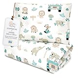 Kinder Bettdecke ohne Bezug 90x120 cm - Baumwolle Baby Decke und Kissen Set Kinderdecke 90 x 120 und Kopfkissen 60 x 40 - Bettdecken Kinderbettdecke für Babybett Afrika